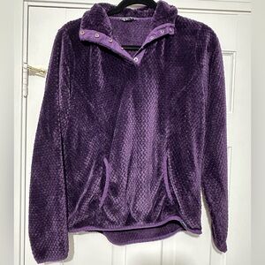 Eddie Bauer Plush Purple Fleece Jacket